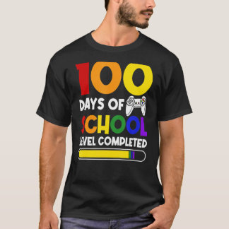 Kinder 100 dagen schoolniveau afgerond op de 100e  t-shirt
