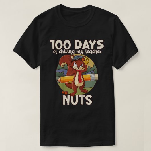 Kinder 100 dagen van irritatie van mijn leraar Nau T-shirt (Design voorkant)