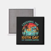 Kinder 100 dagen van kleuterschool crushing 100e d magneet (Voorkant / Achterkant)