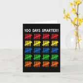 Kinder 100 Dagen van School 100 Tally Marks Kaart (Gele Bloem)