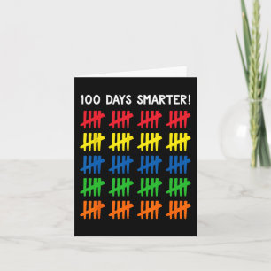 Kinder 100 Dagen van School 100 Tally Marks Kaart
