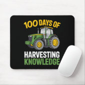 Kinder 100 Dagen van School Boy Tractor Farming 10 Muismat (Met muis)