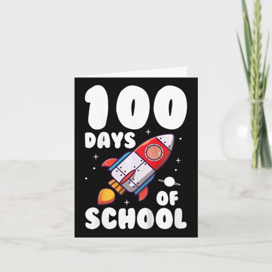 Kinder 100 dagen van school Kinder 100ste dag van  Kaart (Voorkant)