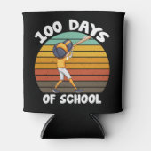 Kinder 100 dagen van schooljongens 100e dag honkba blikjeskoeler (Voorkant)