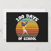 Kinder 100 dagen van schooljongens 100e dag honkba kaart (Voorkant)