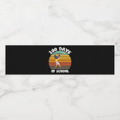 Kinder 100 dagen van schooljongens 100e dag honkba waterfles etiket (Enkel label)