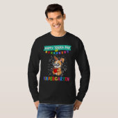 Kinder 100e dag van de kleuterschool Gra T-shirt (Voorkant volledig)