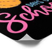 Kinder 100e dag van schoolmeisjes heb ik 100 dagen poster (Hoek)