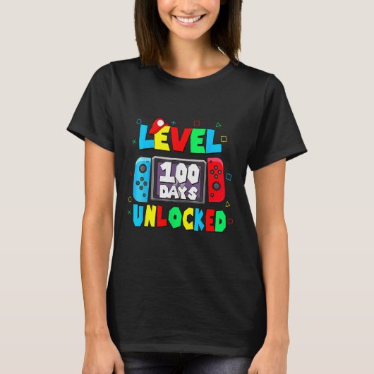 Kinder 100e van school Shirt niveau 100 dagen van (Voorkant)