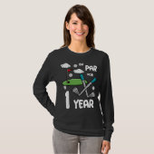 Kinder 10 Jaar Oud Golf Verjaardagsfeestgeschenk v T-shirt (Voorkant volledig)