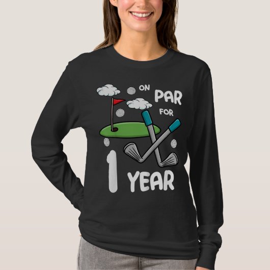 Kinder 10 Jaar Oud Golf Verjaardagsfeestgeschenk v T-shirt (Voorkant)