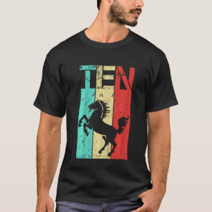 Kinder 10-jarige paardjongen 10e geboorte t-shirt