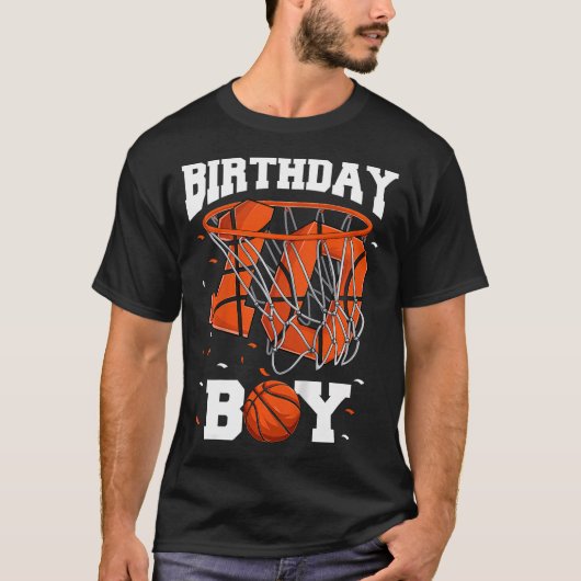 Kinder 10e verjaardag basketbal Shirt Kinder jonge (Voorkant)