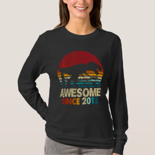 Kinder 10e Verjaardag Dinosaurus Rex 10 Jaar Oud J T-shirt