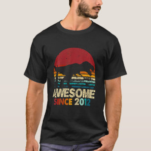 Kinder 10e Verjaardag Dinosaurus Rex 10 Jaar Oud J T-shirt