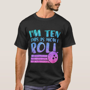 Kinder 10e Verjaardag Meisjes Bowling Gift - Ik be T-shirt