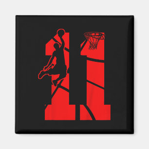 Kinder 11-jarige 11e Basketball BirthdayThe Magneet