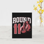 Kinder 11-jarige bokser Bday Party 11e verjaardag  Kaart (Gele Bloem)