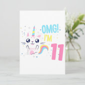 Kinder 11-jarige zondagsklok aankondiging (Staand voorkant)