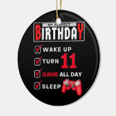 Kinder 11e perfecte thuisgame 11 jaar oud keramisch ornament (Links)