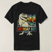 Kinder 11e verjaardag Jongen Dino Rex Dinosaur Boy T-shirt (Design voorkant)