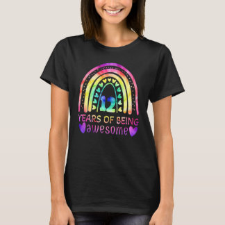 Kinder 12 jaar Geweldige regenboogkleurstof 10 t T-shirt