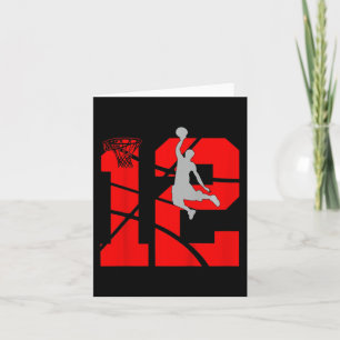 Kinder 12-jarige 12e Basketball BirthdayThe Kaart