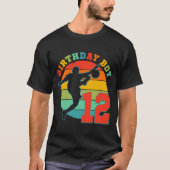 Kinder 12-jarige Voetbalpartij 12e verjaardag T-shirt (Voorkant)
