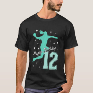 Kinder 12e verjaardag handbal spelen meisje t-shirt