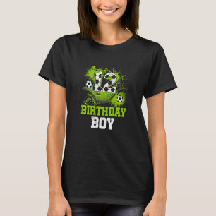 Kinder 12e verjaardag Kinderen Voetbal Birthday De T-shirt