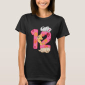 Kinder 12e verjaardag van de ballonvaarding Kitten T-shirt (Voorkant)