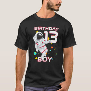 Kinder 13 jaar oude geboortedag Astronaut 13e gebo T-shirt