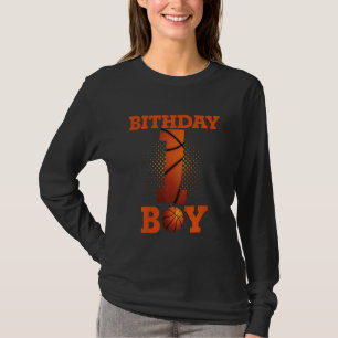 Kinder 1 jaar oude Basketball Boy 1st Birthday Par T-shirt