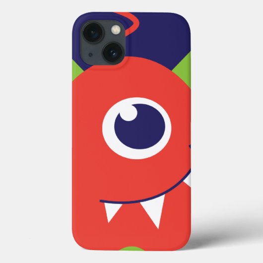 Kinder 1 oeruitheemse oranje ipad case (Achterkant)