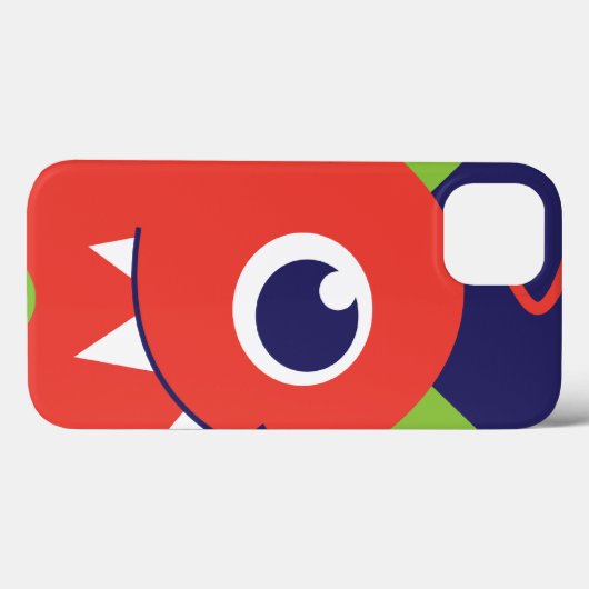 Kinder 1 oeruitheemse oranje ipad case (Achterkant (horizontaal))