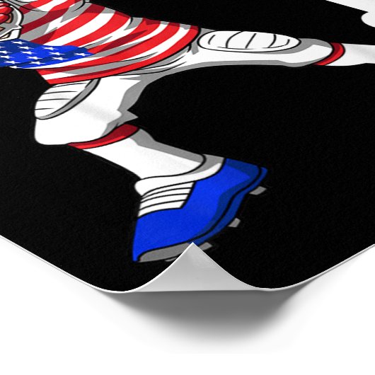 Kinder 1 Verjaardag Amerikaans Football Dabbing 1  Poster (Hoek)