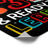 Kinder 1e dag van de kleuterschool Ik ben 3 jaar o Poster (Hoek)