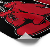 Kinder 1e verjaardag Boksen Boy Een jaar oude Boks Poster (Hoek)