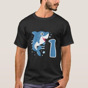 Kinder 1e verjaardag Boys Shark 1 jaar oude oceaan T-shirt