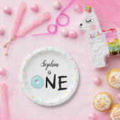 Kinder 1e verjaardag Donut Partij Papieren Bordje (Feest)