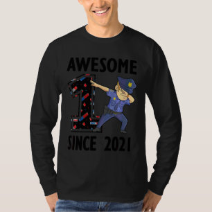Kinder 1e Verjaardagsfeestje Politieman Jongen Pol T-shirt