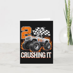 Kinder 2 Crushing IT Monster Truck Cool 2e verjaar Kaart