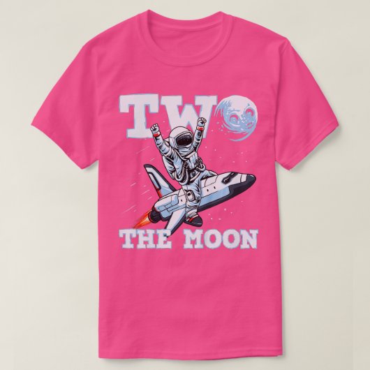 Kinder 2 De 2de verjaardag van de maan van 2 jaar T-shirt (Design voorkant)
