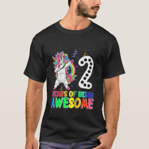 Kinder 2 jaar Geweldige 2e verjaardag meisje Da T-shirt