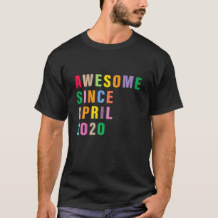 Kinder 2 jaar Geweldige sinds april 2020 2e geboor T-shirt