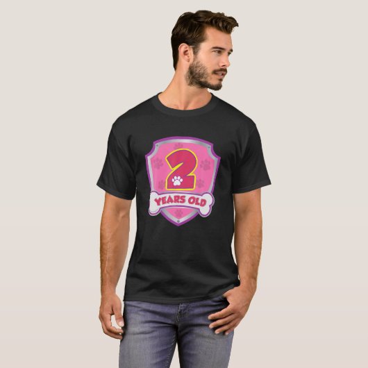 Kinder 2 jaar oud 2e verjaardag patrouillepartij b t-shirt (Voorkant volledig)