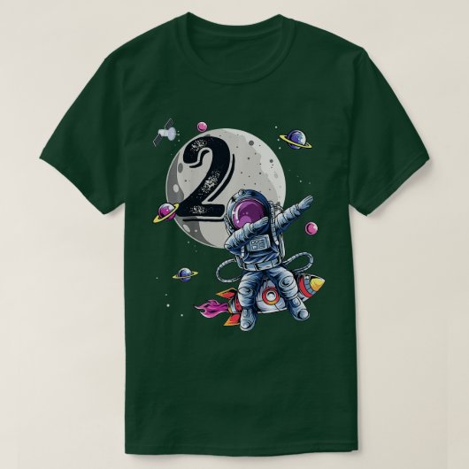 Kinder 2 jaar oud geboortedag, jongen Astronaut Gi T-shirt (Design voorkant)