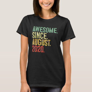 Kinder 2 jaar oud Geweldige sinds augustus 2020 2e T-shirt