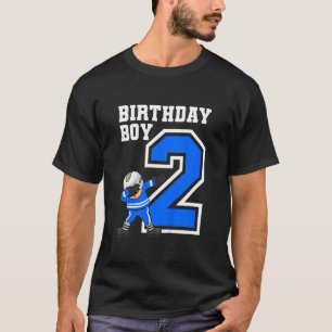 Kinder 2 Jaar Oud Jongen IJshockeyspeler 2e Verjaa T-shirt