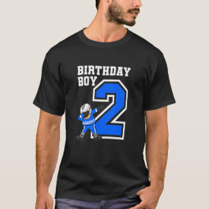 Kinder 2 Jaar Oud Jongen IJshockeyspeler 2e Verjaa T-shirt